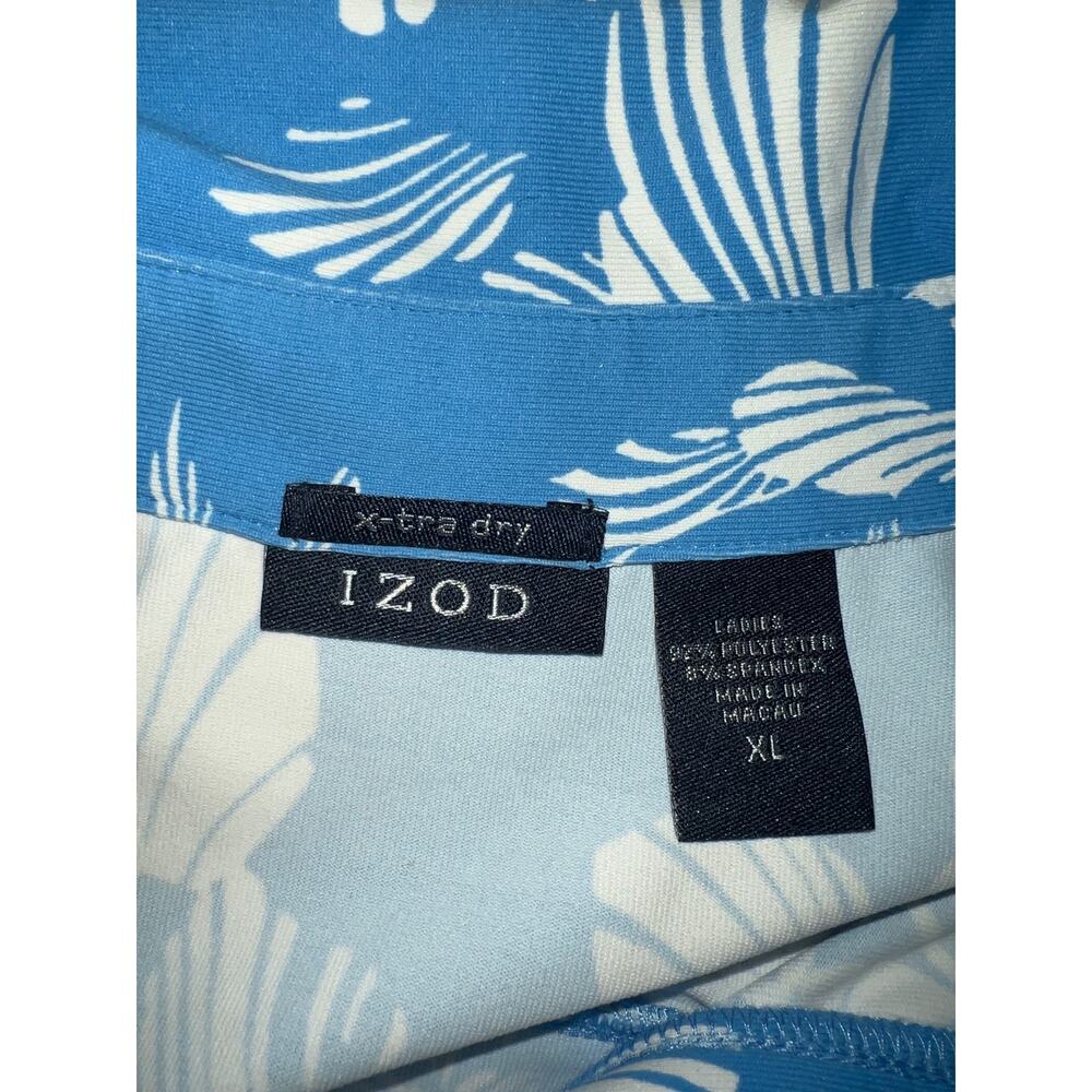 IZOD women’s x-tra dry sleeveless blue & white top - Picture 7 of 12